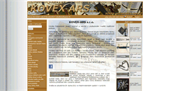 Desktop Screenshot of kovex-ars.cz